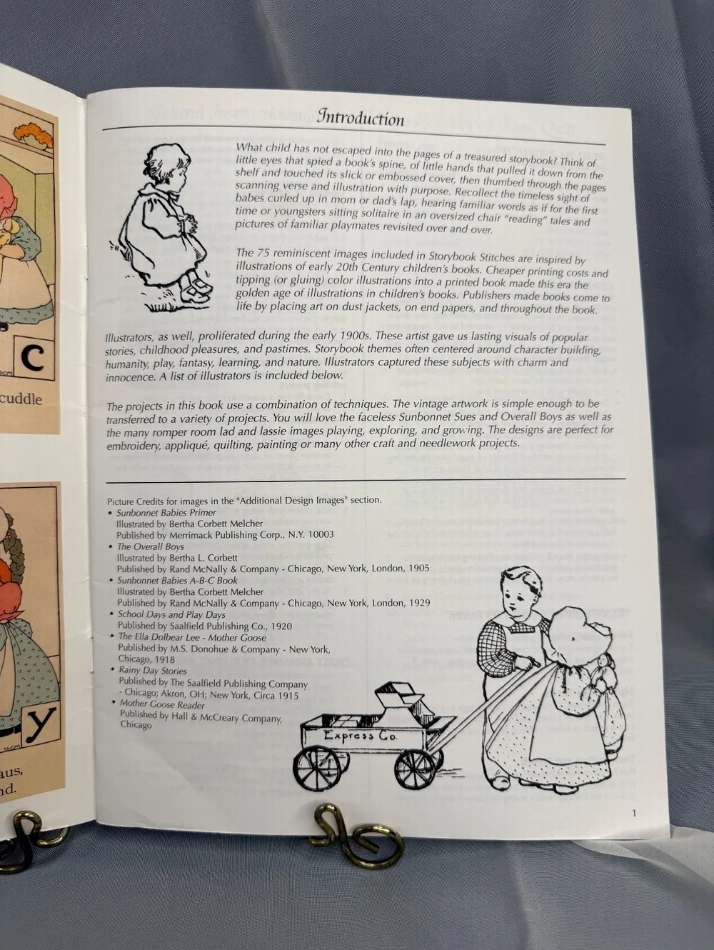 Storybook Stitches Child’s Play Quilt Embroidery Pattern Book Sunbonnet Sue 2001